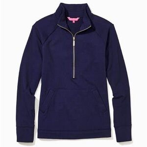 Lilly Pulitzer UPF 50+ Skipper Popover - True Navy Size S